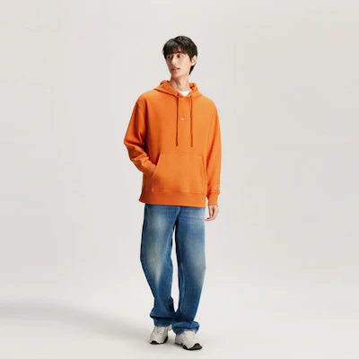 汤米·希尔费格宽松版橙色街头风连帽衫 DM0DM17787 Details for 汤米·希尔费格宽松版橙色街头风连帽衫 DM0DM17787