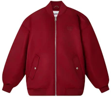 Tommy Hilfiger Patchwork Loose Fit Bomber Jacket Unisex Crimson Red. DM0DM17480 Tommy Hilfiger Patchwork Loose Fit Bomber Jacket Unisex Crimson Red. DM0DM17480