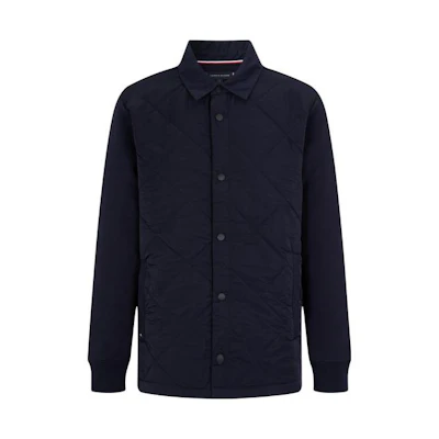 Tommy Hilfiger Patchwork Quilted Snap Button Jacket for Men MW0MW27894