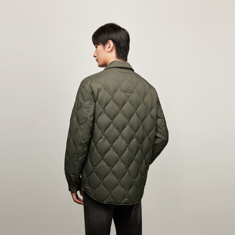 Purchase 타미 힐피거 퀼티드 90 다운 버튼 루즈핏 자켓 유니섹스 DM0DM20001