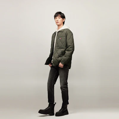 타미 힐피거 퀼티드 90 다운 버튼 루즈핏 자켓 유니섹스 DM0DM20001 Details for 타미 힐피거 퀼티드 90 다운 버튼 루즈핏 자켓 유니섹스 DM0DM20001