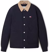 Tommy Hilfiger Quilted Corduroy Collar Padded Jacket Mens Casual Warm Coat DM0DM17485 Tommy Hilfiger Quilted Corduroy Collar Padded Jacket Mens Casual Warm Coat DM0DM17485