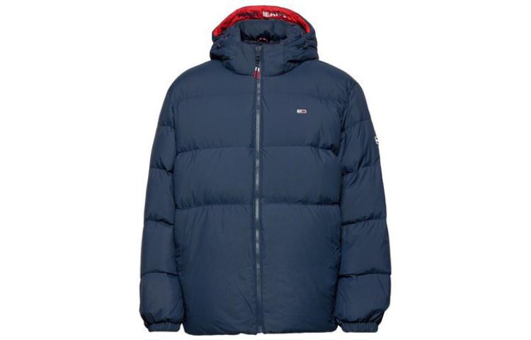 Tommy Hilfiger Quilted Down Jacket with Solid Logo Patch DM0DM12171-C87