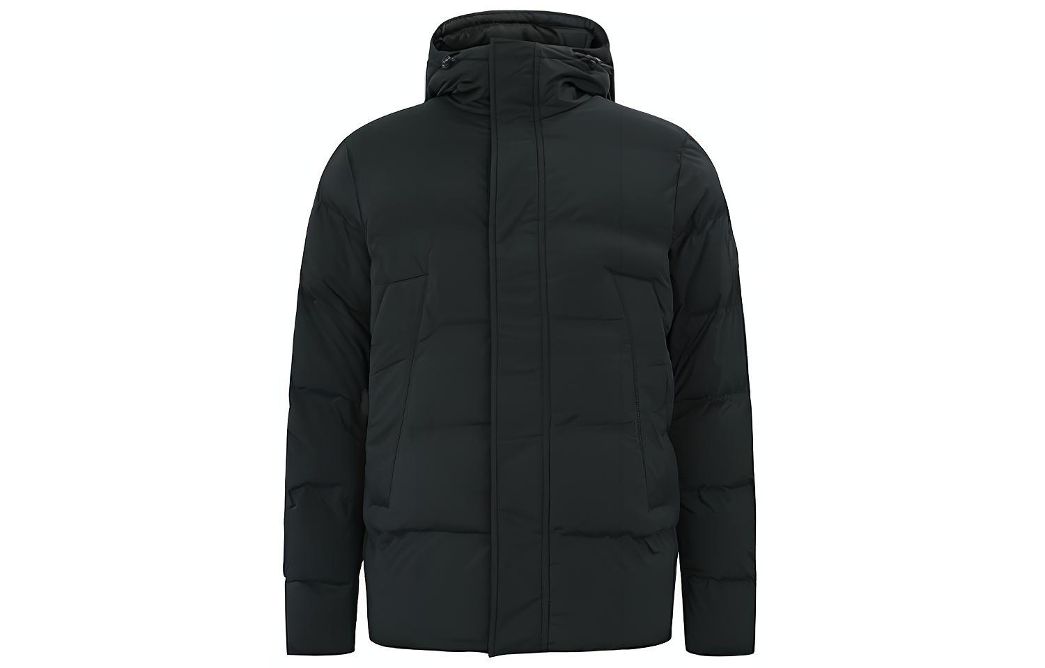 Tommy Hilfiger Quilted Hooded Jacket Black MW0MW14887-BDS