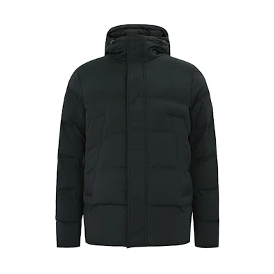 Tommy Hilfiger Quilted Hooded Jacket Black MW0MW14887-BDS