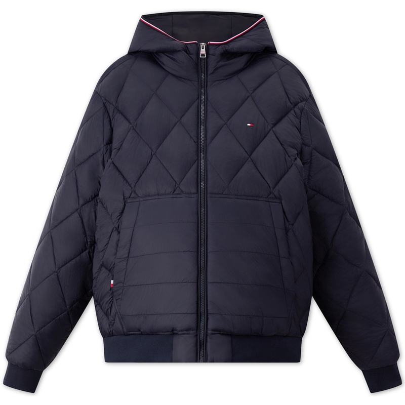 Tommy Hilfiger Quilted Slim Fit Hooded Jacket MW0MW32766