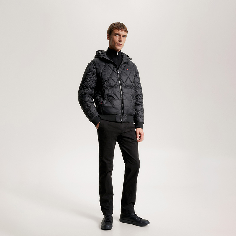 Details for Tommy Hilfiger 修身連帽外套 絎縫設計 MW0MW32766