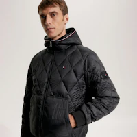 Sizing Tommy Hilfiger Quilted Slim Fit Hooded Jacket MW0MW32766