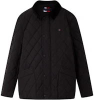 Shop Tommy Hilfiger Quilted Snap-Zip Collar Lightweight Jacket for Men MW0MW37282