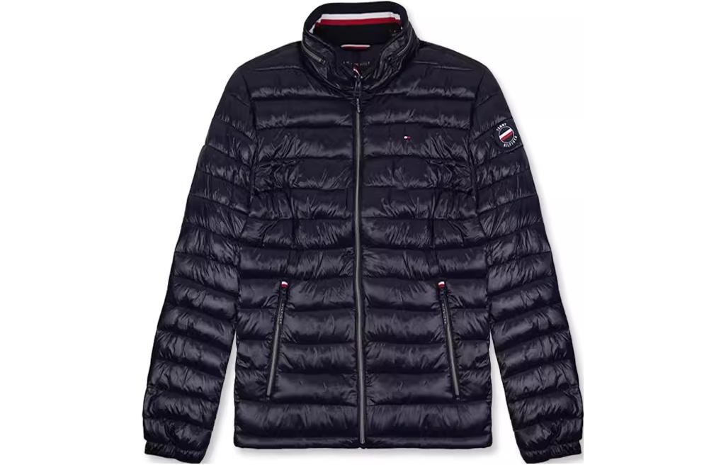 Tommy Hilfiger Quilted Zip-Up Jacket Navy Blue 150AN981-MIDNIGHT