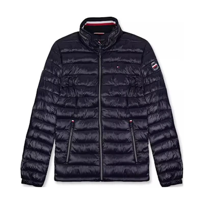 Tommy Hilfiger Quilted Zip-Up Jacket Navy Blue 150AN981-MIDNIGHT