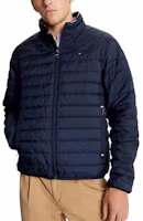 Order Tommy Hilfiger Recycled Packable Jacket Desert Sky Blue Zip-Up Jacket M78J6192-FAP