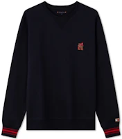 Tommy Hilfiger Red Embroidered Reversible Knit Crewneck Sweatshirt MW0MW34192 Tommy Hilfiger Red Embroidered Reversible Knit Crewneck Sweatshirt MW0MW34192