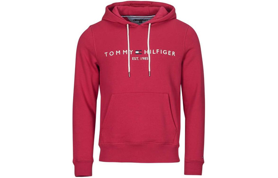 Tommy Hilfiger Red Logo Hoodie Long-Sleeve Pullover MW0MW11599-XJV