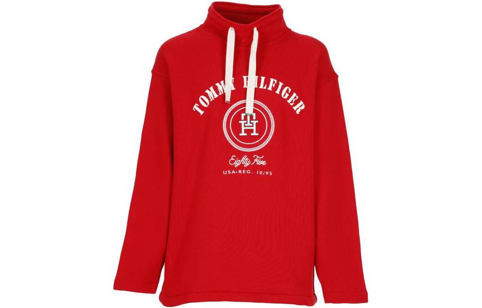 Tommy Hilfiger Red Loose Fit Letter Print Hoodie MW0MW29847XLG