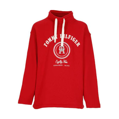 Tommy Hilfiger Red Loose Fit Letter Print Hoodie MW0MW29847XLG