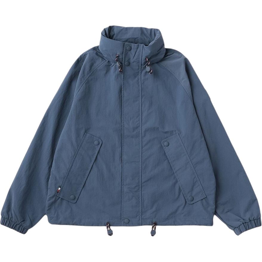 Tommy Hilfiger Regatta Adjustable Solid Collar Blue Jacket MW35807000-DBZ