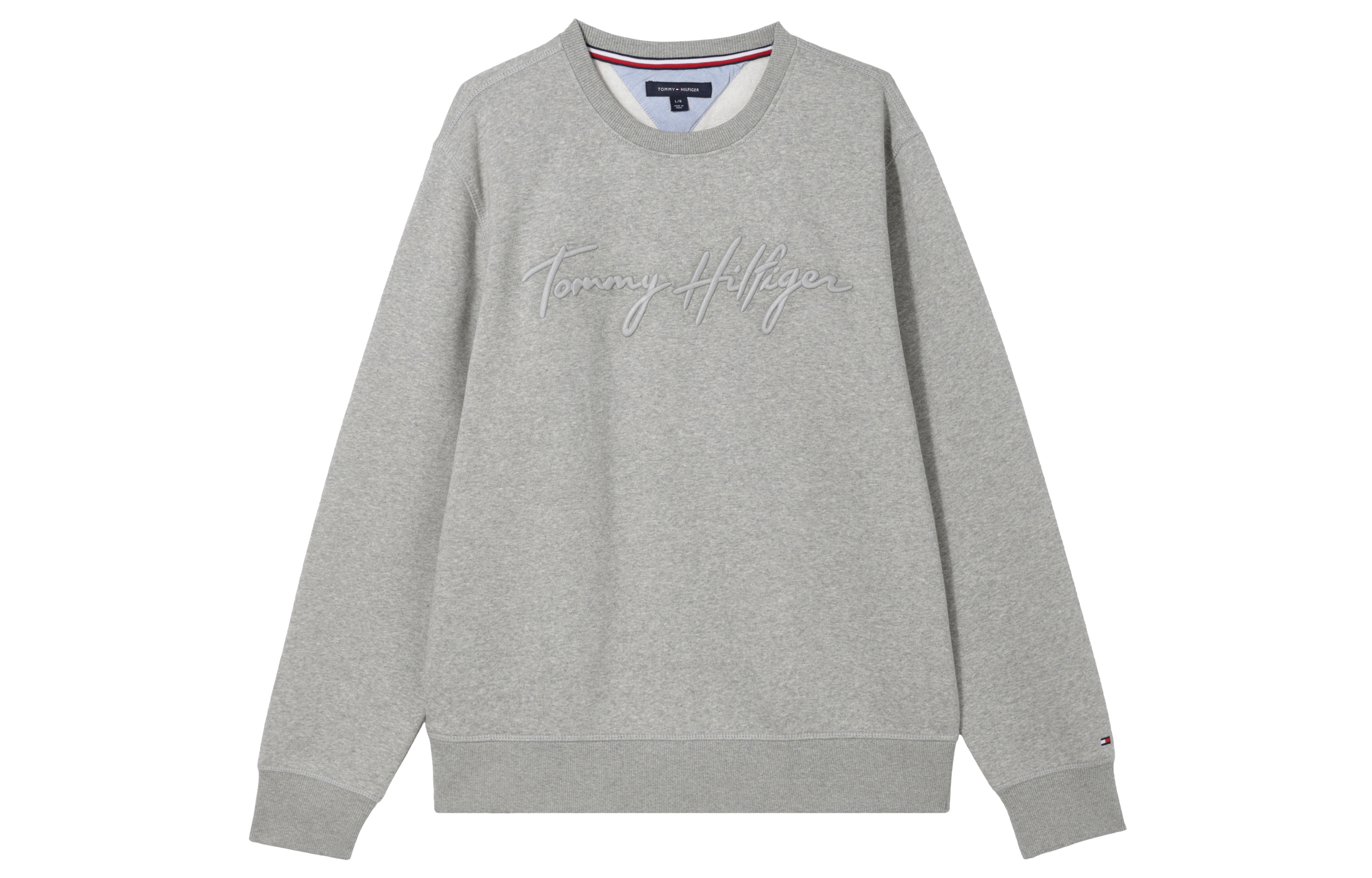 Tommy Hilfiger Retro College Crewneck Sweatshirt Light Gray 78J3817-030