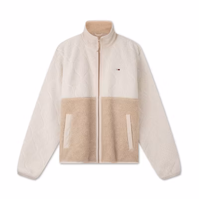 Tommy Hilfiger Retro Colorblock Sherpa Jacket Men’s Loose Fit DM0DM19644