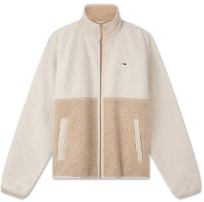 汤米·希尔费格复古拼色羊羔绒夹克男款宽松版 DM0DM19644 Order 汤米·希尔费格复古拼色羊羔绒夹克男款宽松版 DM0DM19644