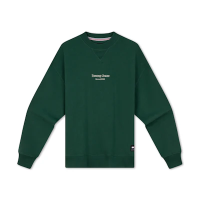 Tommy Hilfiger Retro Embroidered Cotton Crewneck Sweatshirt DM0DM18411