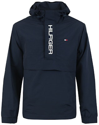 Tommy Hilfiger Retro Lightweight Half-Zip Lettering Hooded Jacket Tennis Style 152AN677 Buy Tommy Hilfiger Retro Lightweight Half-Zip Lettering Hooded Jacket Tennis Style 152AN677