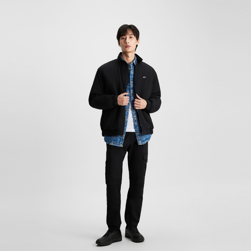 Details for Tommy Hilfiger 復古男士寬鬆立領厚鋪棉外套 DM0DM17238