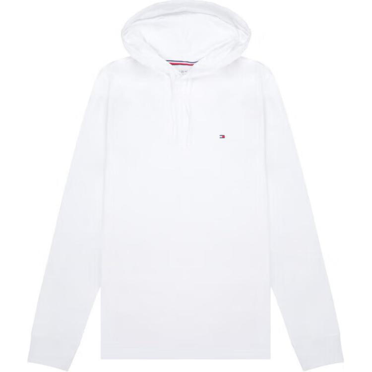 Tommy Hilfiger Retro Style White Hoodie with Small Logo 78J3801-110