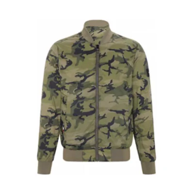Tommy Hilfiger Reversible Camo Print Bomber Jacket for Men MW0MW22615