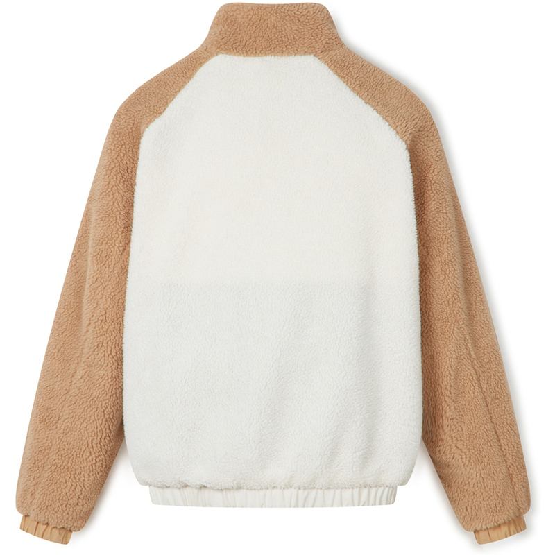 Lookbook 汤米·希尔费格拼色可翻转羊羔绒夹克男女同款时尚外套 DM0DM17232