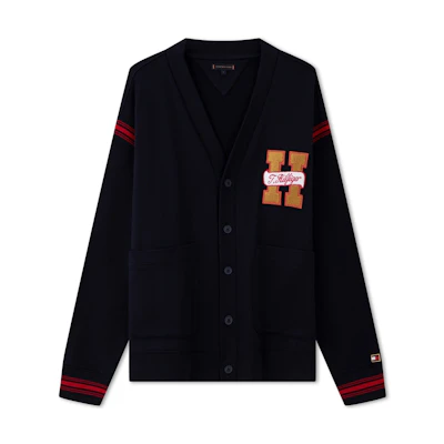 Tommy Hilfiger Reversible Colorblock V-Neck Cardigan Sweater MW0MW34193