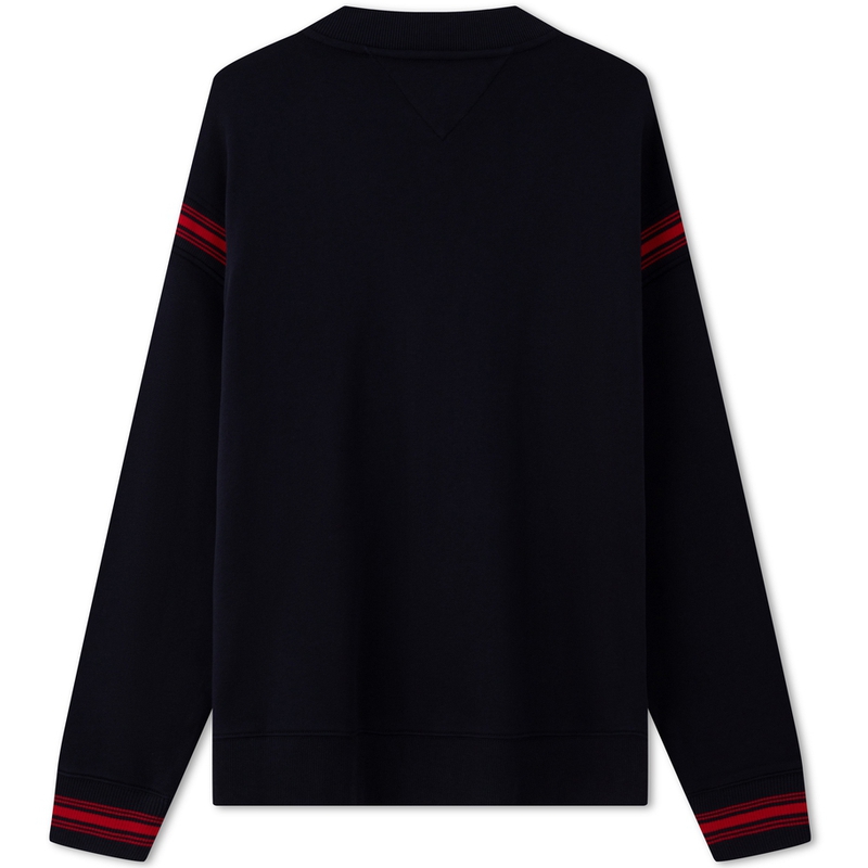 Lookbook 湯米希爾費格雙面配色V領開襟毛衣 MW0MW34193