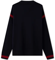 Lookbook 타미 힐피거 리버서블 컬러블록 브이넥 가디건 스웨터 MW0MW34193