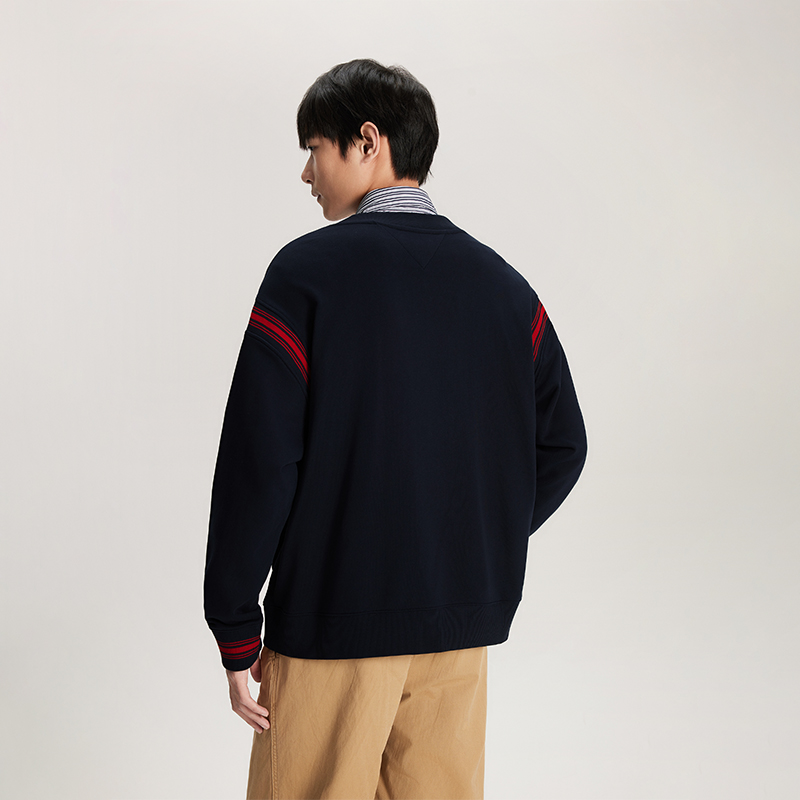 Purchase 湯米希爾費格雙面配色V領開襟毛衣 MW0MW34193