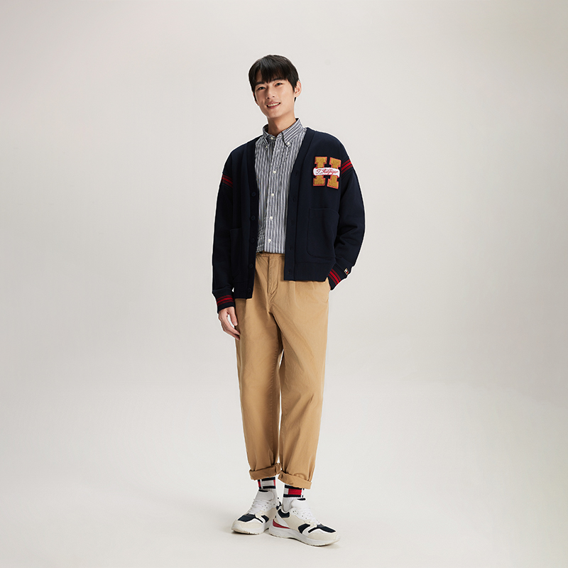 Details for 湯米希爾費格雙面配色V領開襟毛衣 MW0MW34193