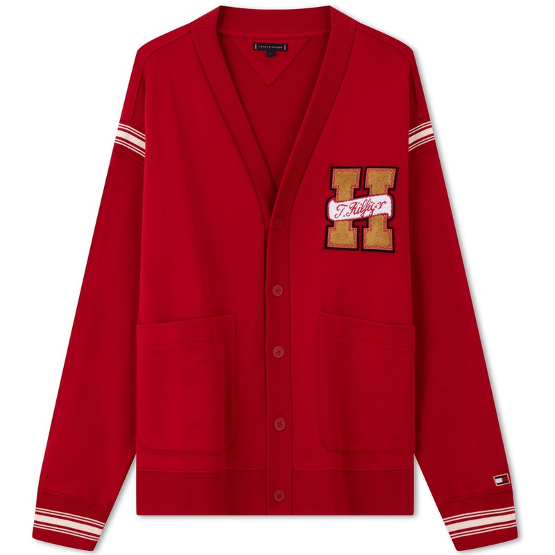 Sizing 湯米希爾費格雙面配色V領開襟毛衣 MW0MW34193