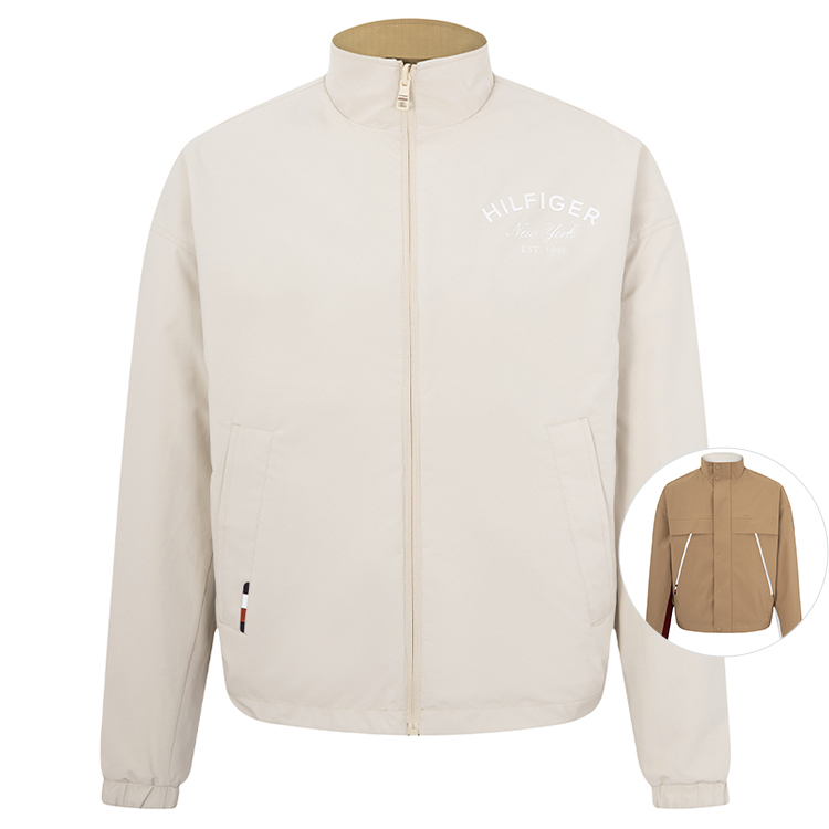 Tommy Hilfiger Reversible Logo Print Jacket Khaki MW0MW30246GW8