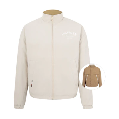 Tommy Hilfiger Reversible Logo Print Jacket Khaki MW0MW30246GW8