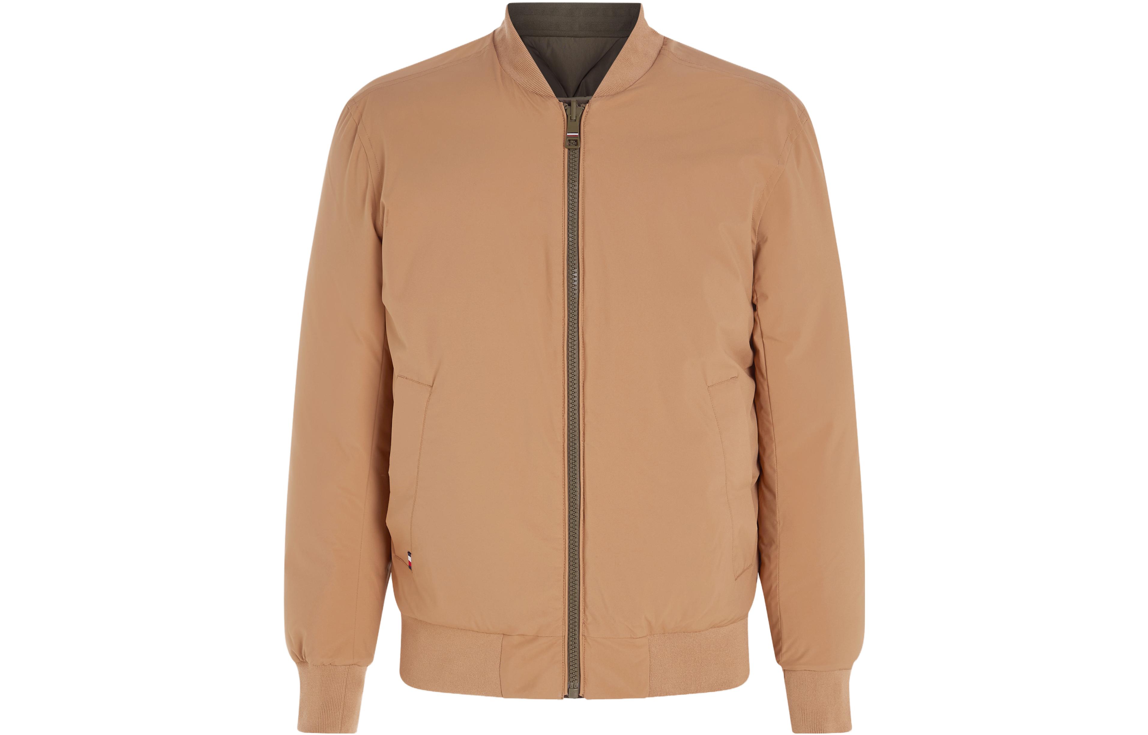 Tommy Hilfiger Reversible Padded Rockie Bomber Jacket Olive Green MW32800-RBN