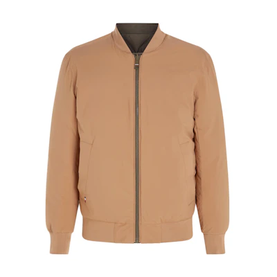 Tommy Hilfiger Reversible Padded Rockie Bomber Jacket Olive Green MW32800-RBN