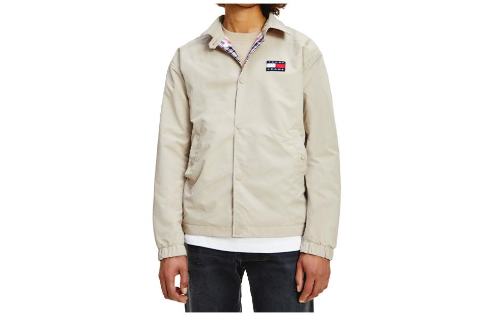 Tommy Hilfiger Reversible Snap-Button Collar Jacket with Flag Embroidery DM0DM10709-ABM