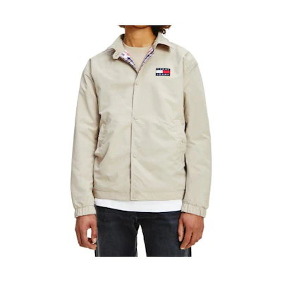 Tommy Hilfiger Reversible Snap-Button Collar Jacket with Flag Embroidery DM0DM10709-ABM