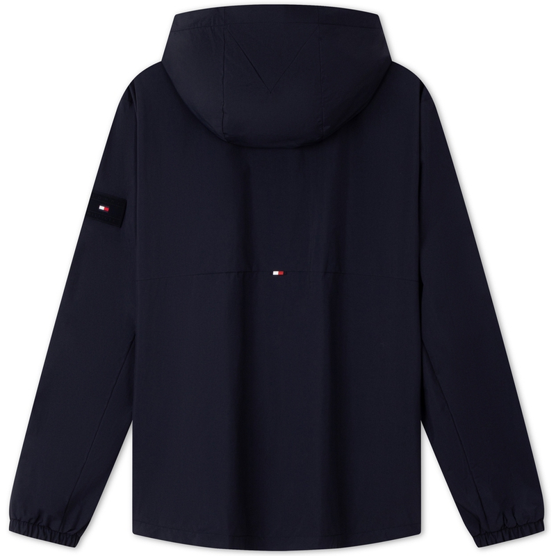 Lookbook 汤米·希尔费格尔双面软壳连帽夹克 海军蓝/蓝色-亚洲版户外 MW0MW36606