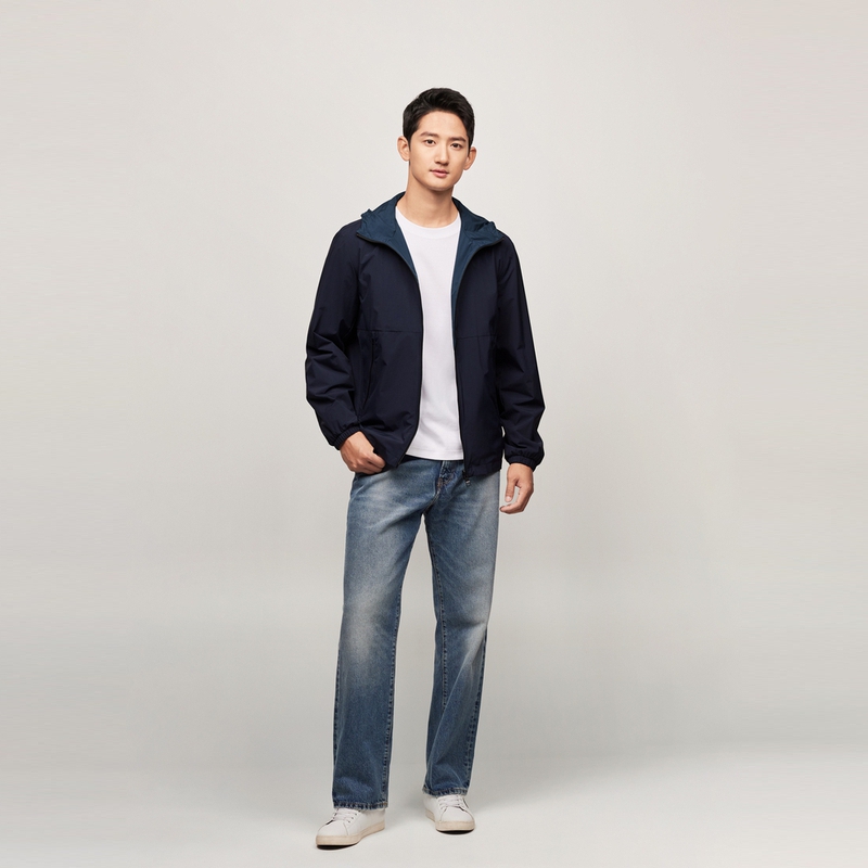 Cheap 汤米·希尔费格尔双面软壳连帽夹克 海军蓝/蓝色-亚洲版户外 MW0MW36606