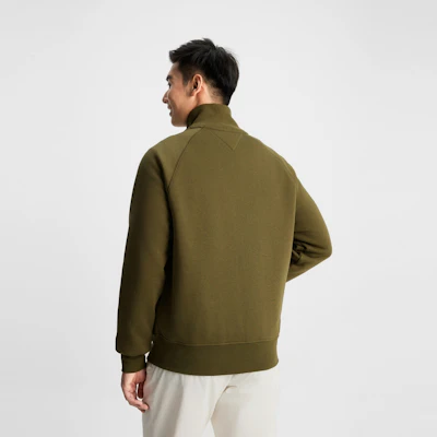 타미 힐피거 심플 컬러블록 지퍼 플리스 스웨트셔츠 MW0MW34168 3