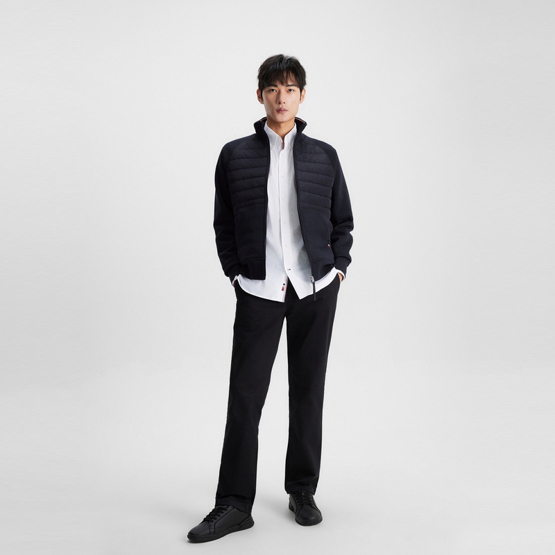 Details for 타미 힐피거 심플 컬러블록 지퍼 플리스 스웨트셔츠 MW0MW34168