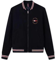 Tommy Hilfiger Slim Fit Embroidered Baseball Jacket Navy Blue 78J7137-FAP Tommy Hilfiger Slim Fit Embroidered Baseball Jacket Navy Blue 78J7137-FAP