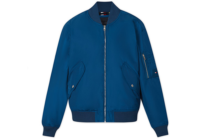 Tommy Hilfiger Slim Fit Lightweight Bomber Jacket - Navy Blue MW0MW32793