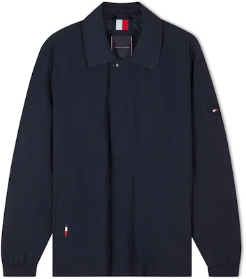 Tommy Hilfiger Slim Fit Logo Patch Jaket Zip Biru Navy MW0MW31649DW5 Buy Tommy Hilfiger Slim Fit Logo Patch Jaket Zip Biru Navy MW0MW31649DW5