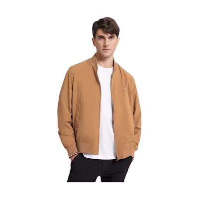 Tommy Hilfiger Small Logo Zip Baseball Bomber Jacket MW0MW25228